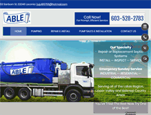 Tablet Screenshot of ablesepticnh.com